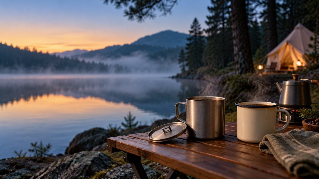 Best Titanium and Enamel Camp Mugs for Outdoor Coffee: Four Sensible Choices.