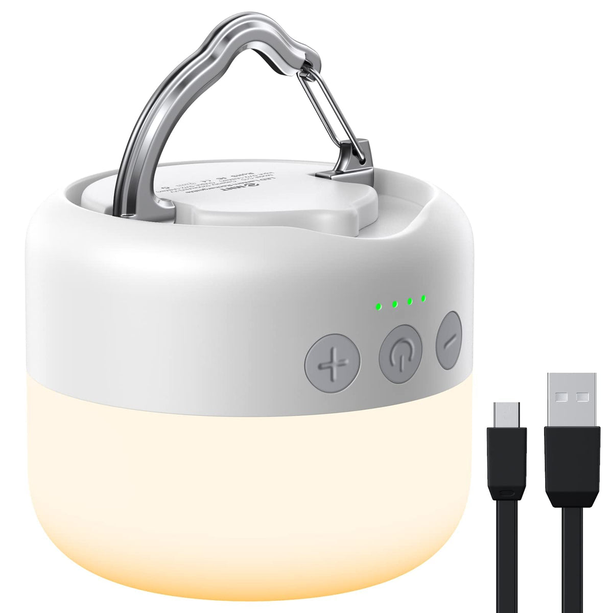 ZMNT LED Camping Lantern Rechargeable 1000LM, Up to 300H Running Time Camping Tent Light, 6700mAh Emergency Hanging Light for Hurricane, Power Outages, Home, Hiking, Water-Resistant, Black